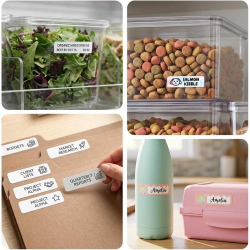 Phomemo Label Maker, D30 Bluetooth Mini Label Maker Machine with Tape, Small Label Makers, Multiple Templates Fonts Icon Portable Label Printer for Kids School Classroom Teacher Supplies, Home Office