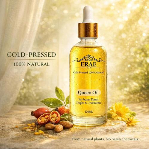 – Erae Queen Oil, Cold Pressed Botanical Body Oil for Face & Body, 120ML