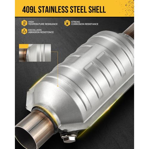 KAC Catalytic Converter Replacement for 2012-2018 Focus SE/SEL/Titanium/S L4 2.0L Stainless Steeland Ceramic Material Ref.No # 674137 1Pcs (EPA Compliant)