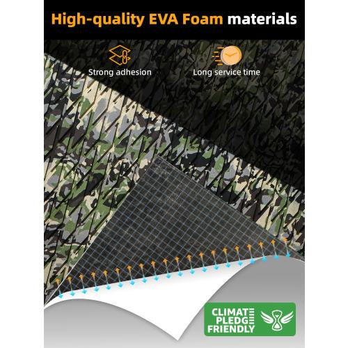 FOCEAN Boat Flooring EVA Foam Boat Decking Camo Marine Flooring Self-Adhesive Marine Mat for Motorboat RV Yacht Kayak 94.5 x 47.2/23.6/15.7