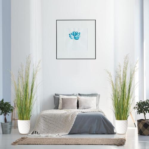 AfanD Artificial Plant, 47in Tall, 2pk Grass, Faux House Plant in Pot, Indoor Decorative Flowers & Plants, Housewarming Gift