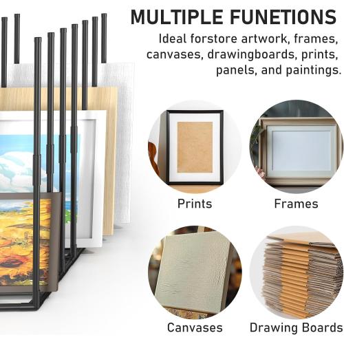 Large Art Storage Rack, Art Drying Rack, Art Canvas Organizer, Store Frames, Panels, Prints, Canvases, Panels For Oil Painting Display, Art Studio, Gallery