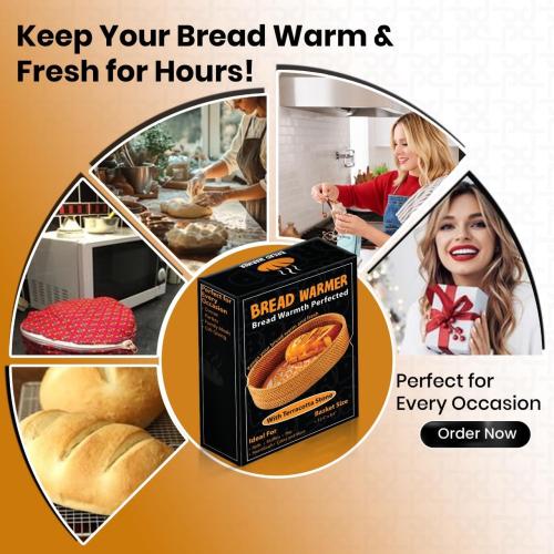 Basket with Terracotta Stone - Handcrafted Oval Bread Basket for Serving Rolls, Tortillas,and Muffins - Eco-Friendly, Perfect for Dining, Gifting, and Farmhouse Decor