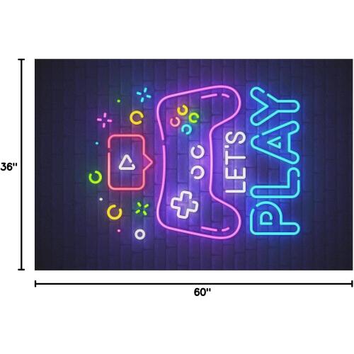 Gamer Rug for Game Room 3'x5' Non-Slip 3D Cool Printed Gaming Rugs for Bedroom and Living Room Decor