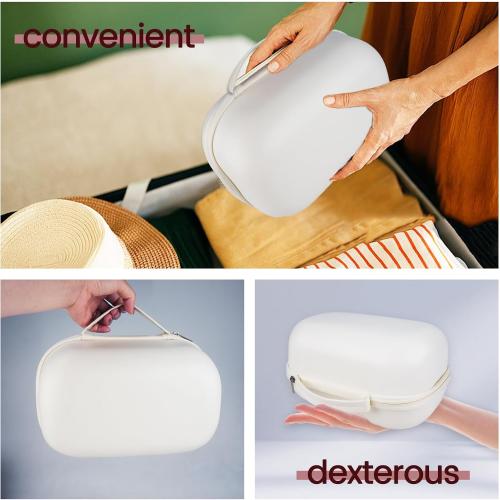 Sarlar Breast Pump Bag Carrying Case for Momcozy & Willow, Use with Hands Free Wearable Breast Pumps for Security/Medela/eufy/Bluefair, Travel Pumping Bag with Nipple Ruler & Removable Tray(Holds 2)