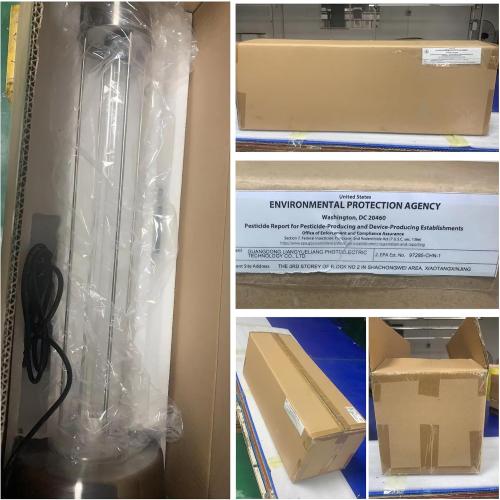 UNTESTED -Ultraviolet Germicidal Lamp, 72w UV Ozone Light for Whole Room, 99.99% Sanitization Rate, Three-Step Timing Remote Control, Blue Light,for Home/Office/School