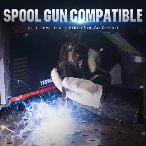YESWELDER Firstess SP200 MIG Welder, MIG/Pulsed MIG/Flux Core/Spot Welding/Lift TIG/Stick/Spool Gun Compatible | clear LCD screen, 110V/220V dual voltage, aluminum weldable easy setup, auto repair, DIY jobs, metalworking‼️missing pieces‼️