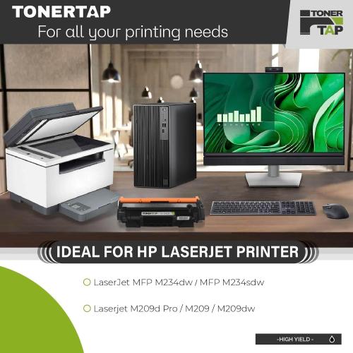 134X Black Toner Cartridge, High-Yield Replacement for 134A Toner Compatible with LaserJet M209dw M209d M234dw M234sdn M234sdw Printers, W1340X Toner
