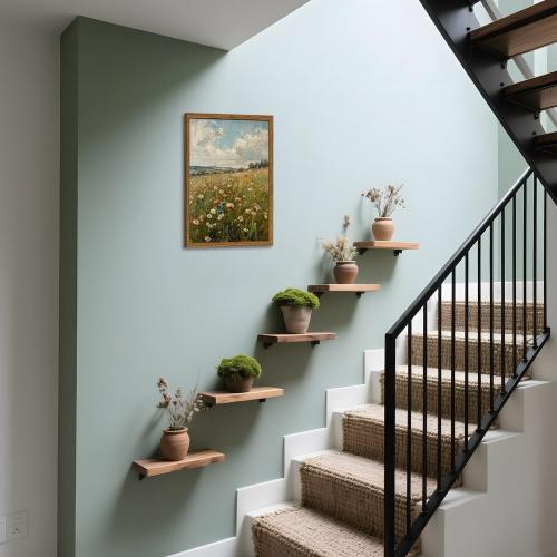 Vintage Wildflowers Wall Art, Vintage Botanical Wall Decor Paintings, Farmhouse Nature Colorful Flower Canvas Prints Artwork for Bedroom Living Room 24x16 inch Wood Framed