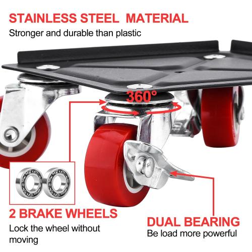 OCGIG 4 Packs Furniture Mover with Wheels, Heavy Duty Furniture Moving Dolly, Furniture Moving Sliders Lifters Tool Set for Refrigerator, Sofa, Cabinet, Maximum Load 1600LBS