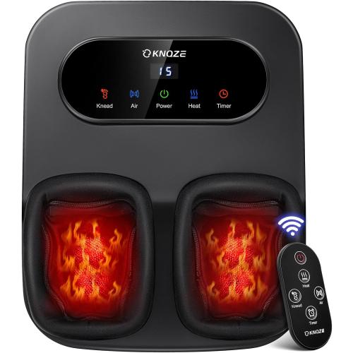 Foot Massager with Heat and Remote, Shiatsu Deep Kneading Feet Massager for Plantar Fasciitis & Neuropathy, Foot Warmer, Gifts for Mom Women Men Dad, Fits Up to Men Size 12