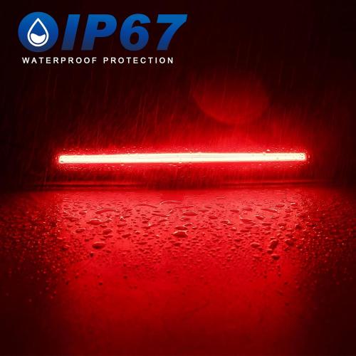 LED Third Brake Light for 2019-2025 Silverado Sierra 1500 2500HD 3500HD | Only for Models without Any Cargo Bed Camera | 3rd Brake Light | Rear Brake Cargo Light | Smoked Len