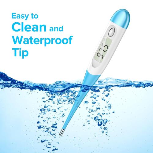 Thermometer for Adults and Kids with 8 Seconds Fast Accurate Reading, Acctrate & Safe-Baby Thermometer for Oral, Rectal or Under Arm Use, Large LCD Display with Fever Alarm