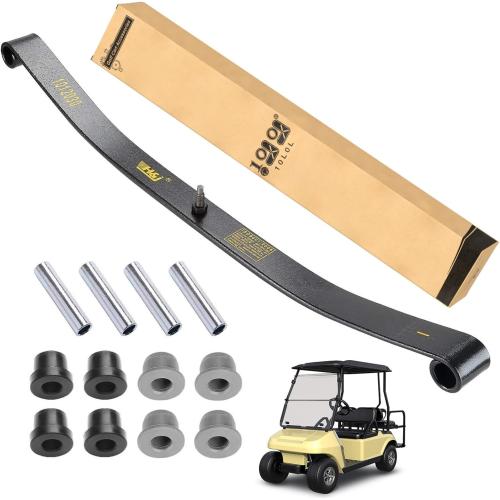 10L0L Golf Cart Front Leaf Spring Kit for Club Car DS & Precedent, Standard/Heavy Duty Leaf Spring with Bushings & Sleeves, Replace OEM 1012030, 103628801