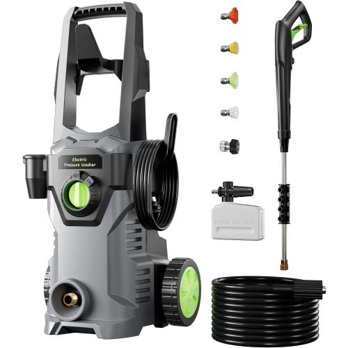 Pressure Washer, Power Washers with 4 Quick Connect Nozzles, High Pressure Washer for Cars, Fences, Patios, Decks, Boats, Home Use
