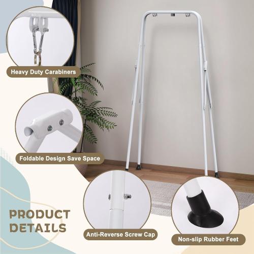 2 in 1 Baby Jumper with Swing, Baby Swing Indoor and Outdoor Use, Baby Jumpers and Bouncers, Toddler Swing with Foldable Stand