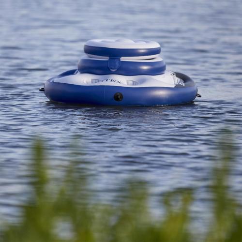 INTEX 56822EP Mega Chill Inflatable Cooler: Removable Ice Chest – 5 Built-in Cup Holders – 2 Durable Handles – Easy-To-Use Connectors – River Run Compatability