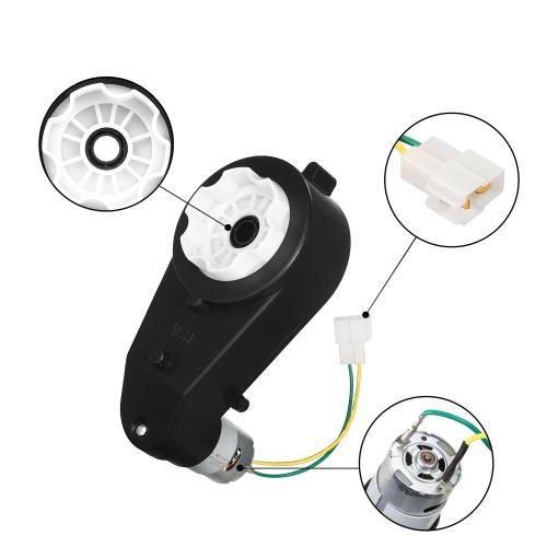 2Pcs 24V Replacement Parts for Kids Ride On Toy Car,24V 40000RPM Gear Box for Kids Electric Ride On Toy Car,24V RS555 40000RPM Ride On Toy Car Conversion High Speed Drive Engine Motor Gearbox