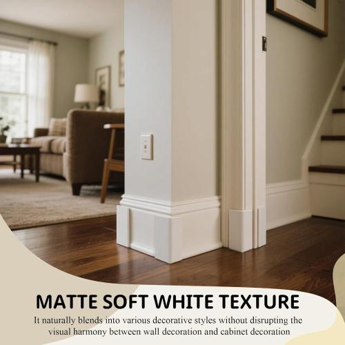 Pangda Baseboard Corners Blocks Self Adhesive Rubber Safety Corner Protectors Proofing Edge Guard Corner Cushion for Wall Furniture Edge