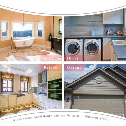 4-Inch External Extractor Wall Vent Cushioned Non Return Flap