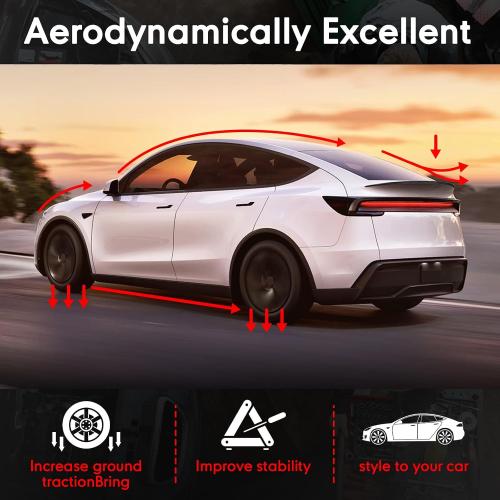 Rear Spoiler Fit for Tesla Model Y Juniper 2025 2026, Upgraded Version for Multiple Model Y Models, for Model Y Accessories (Gloss Carbon Fiber Pattern)