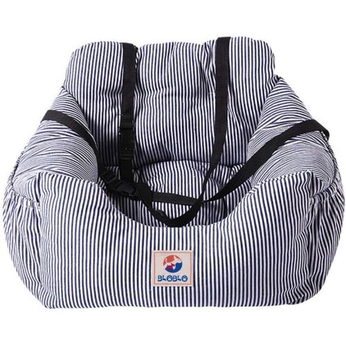 BLOBLO Dog Car Seat Pet Booster Seat Travel Safety Dog Bed for Car with Storage Pocket