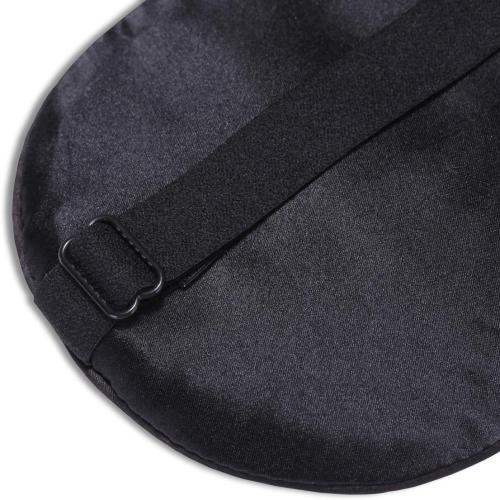 Alaska Bear Mulberry Silk Sleep Mask Cool Super Smooth Eye Cover Genuine Organic Silk for Sensitive Skin, Soft Filling, Lightweight Eye Shades for Sleeping (Original Black, Flat)