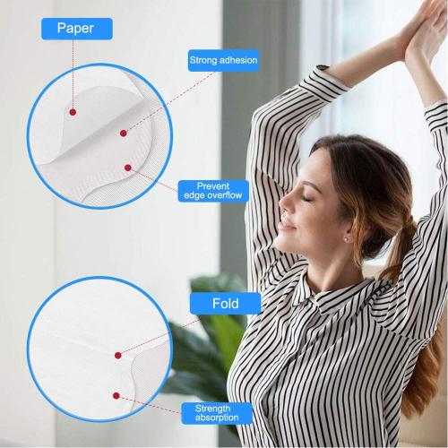 Underarm Sweat Pads, Armpit Sweat Pads for Women and Men 【100 Packs】,Premium Sweat Shield Fight Hyperhidrosis,Disposable Underarm Pads for Sweating Women,Comfortable Unflavored, Non Visible