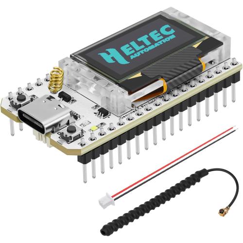 MakerFocus ESP32 LoRa V3 Development Board with 915 MHz Antenna Integrated WiFi Bluetooth SX1262 CP2102 0.96-inch OLED Display Type C for Meshtastic IoT Arduino Intelligent Scenes