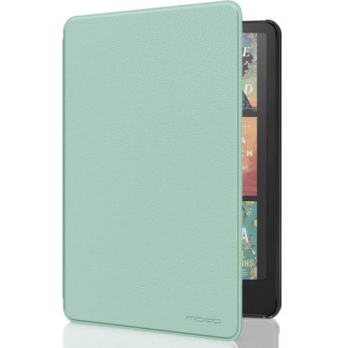 MoKo Case for All-New 7 Kindle Paperwhite (12th Generation-2024) and Kindle Colorsoft Signature Edition 2024, Lightweight Shell Cover with Auto Wake/Sleep for Kindle Paperwhite 2024, Agave Green