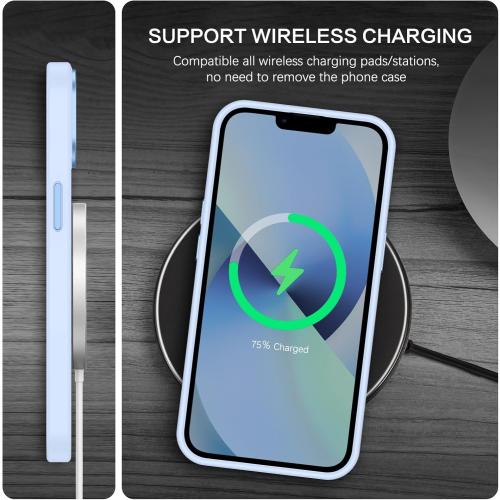 BENTOBEN Magnetic for iPhone 13 Case & iPhone 14 Case [Compatible with Magsafe] Translucent Matte Phone Case iPhone 13/14 Slim Thin Shockproof Women Men Protective Cover, Light Blue