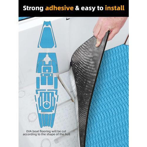 FOCEAN Boat Flooring EVA Foam Boat Decking Camo Marine Flooring Self-Adhesive Marine Mat for Motorboat RV Yacht Kayak 94.5 x 47.2/23.6/15.7