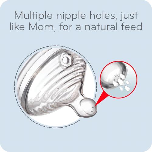 NUK Simply Natural Baby Bottle with SafeTemp
