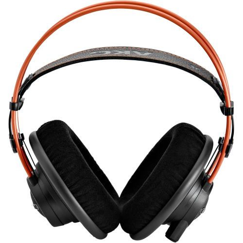 Black and Orange AKG Pro Audio K712 PRO Over-Ear Open Reference Studio Headphones, Black, 4.76 x 7.83 x 4.45 inches (2458X00140)