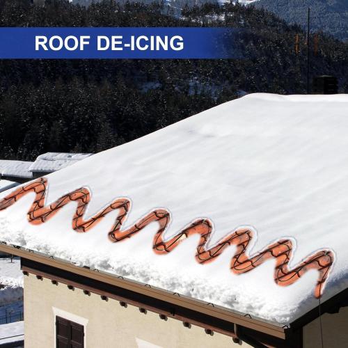 5.5FT(3FT~200FT) Heat Tape for Water Pipes, -40°F Deicing Heating Cable, Freeze Protected Water Pipe Heating Cable, Heated Water Hose, Plumbing Fixtures, 120V 5W/ft Plumbing Fixtures