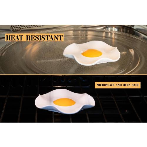 Fried Egg Ceramic Spoon Rest for stove top and kitchen counter | Large and Dishwasher-Safe Sponge holder | Home & kitchen decor | Kitchen Gifts for women | House warming gifts new home