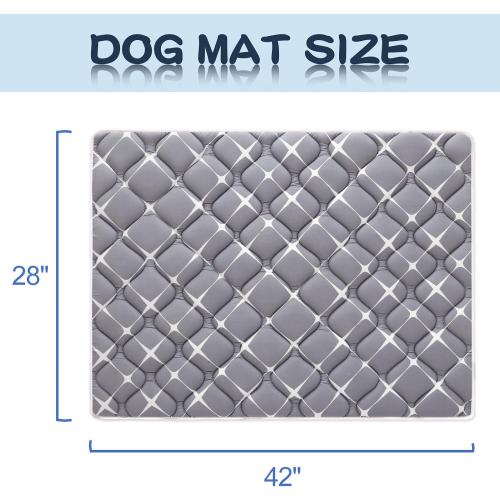 Bubble bear Dog Crate Mat - Ultra Soft, Washable & Anti-Slip Kennel Pad for Small/Medium/Large Dogs, Dark-Hued to Hide Stains (42x28)