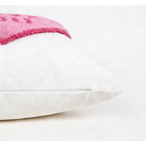 Valentines Pillow Cover 18x18 Inch - Embroidered Day Red White Hearts Design Throw Decorations Soft Cushion Case Home Decor for Couch, Sofa, or Bed(G,2pcs)