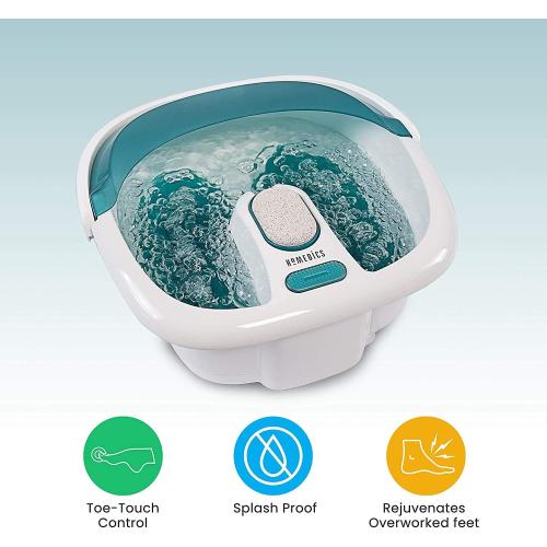 Homedics Bubble Spa Elite Footbath, 2-in-1 Removable Pedicure Center
