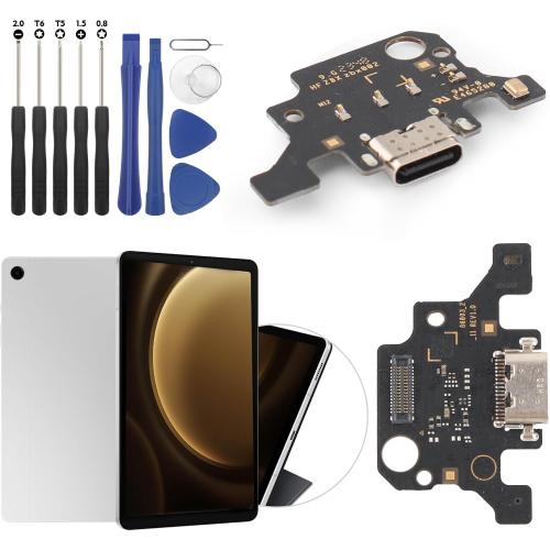 Dock Connector for Samsung Galaxy Tab A9 Plus Charging Port Flex Cable Replacement for SamsungTab A9  Plus 11“ X210 USB Charger Dock Board Connector with Tools(Black)