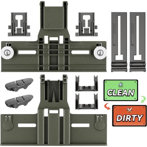 Upgraded W10350375 Dishwasher Top Rack Adjuster parts For Whirlpool WDT730PAHZ0 WDT750SAHZ0 Upper Rack Parts,WDTA50SAHZ0 WDT970SAHZ0 Dishwasher Top Rack Parts W10712395,For Kenmore Dishwasher Parts