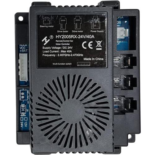 HY2005RX-24V/40A Control Box Receiver Match 2.4G Bluetooth Remote Control, Mainboard Motherboad Accessories Kids Ride On Car Circuit Board Replacement Parts