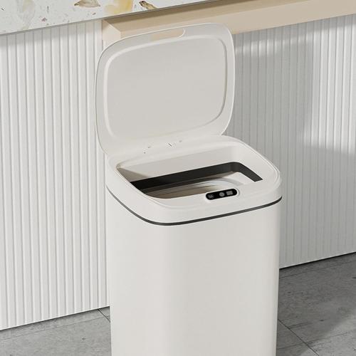 Automatic Touchless Garbage Can, Smart Motion Sensor Trash Can, Plastic Trash Can with Lid - Intelligent Trash Bin Garbage Bin Prevent Bad Smell for Bedroom Bathroom Kitchen