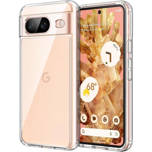 JETech Case for Google Pixel 8, Anti-Yellowing, Clear