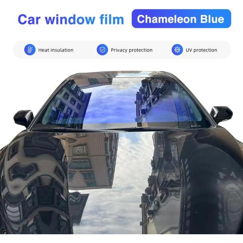 Chameleon Film Car Window Tint 40inX10ft Auto Sticker (80% Blue)