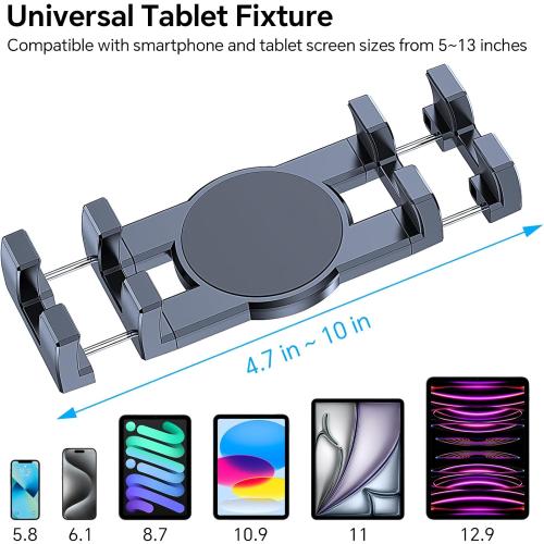 Tablet Holder for Car ipad Holder for Car【Windshield Dash】Suction Cup ipad Mount for Truck Stand【360° 】Tablet Car Mount soporte para tableta para auto for All 4.7-12.9 Apple iPad Samsung Galaxy Tab