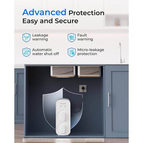 Waterdrop G5P500 Reverse Osmosis Water Filter, NSF/ANSI 58 & 372 Certified, 7 Stage Reverse Osmosis System, 500G RO Water Filtration System, 2:1 Pure to Drain, Reduces TDS PFAS, BPA Free