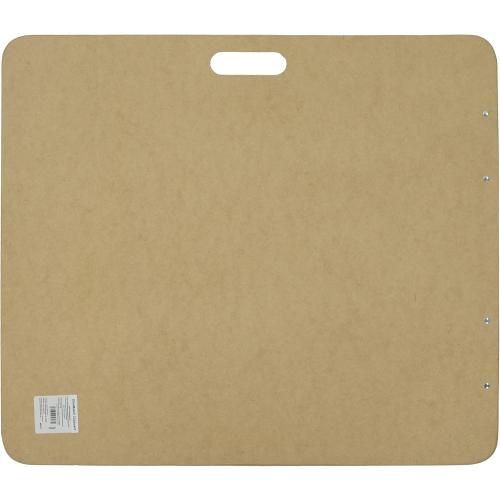 Saunders 05607 Recycled Hardboard Sketchboard - Brown, 23 in. x 26 in. Clipboard with Built-in Handle - Solid Drawing Board for Artists, Students, and Creatives