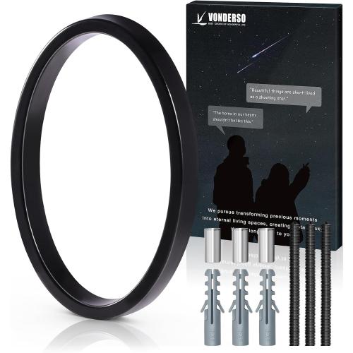 5 Inch Floating House Number 0, VONDERSO Black Metal Modern Outdoor Address Sign for Yard Street and Mailbox, Zinc Alloy Solid Address Numbers and Letters with Exquisite Drawing Process