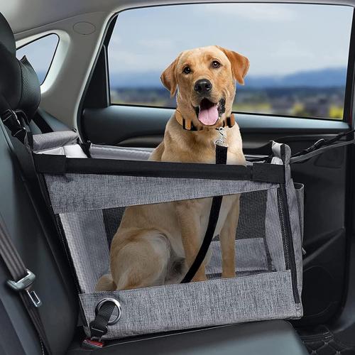 Dog Car Seats for Small Dogs, Puppy Stable Pet Car Seat for Car with Clip-On Leash, Perfect for Small and Medium Pets
